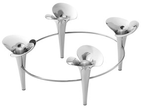 Rozsdamentes acél gyertyatartó Bloom - Georg Jensen