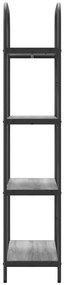 Könyvespolc Szürke sonoma 60 x 30 x 146 cm Faanyag