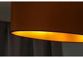 Duolla - Csillár zsinóron OVAL VEGAN 2xE27/15W/230V barna