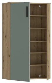 Cipőtartó ETON artisan tölgy/zöld