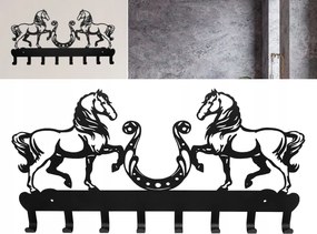 Akasztós ruhatartó kulcstartó Lovak