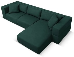 Zöld sarokkanapé (jobb oldali) Esther – Milo Casa