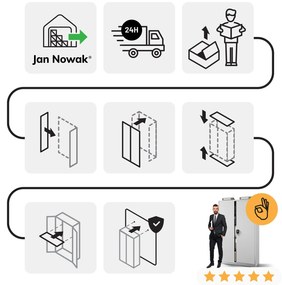 Fém iratszekrény JAN II, 1150 x 185 x 400 mm, szürke