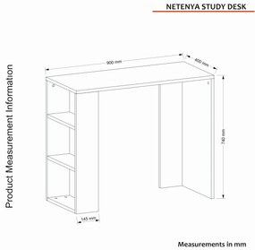 Íróasztal Netenya - White