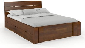 Franciaágy 160 cm Tosen High Drawers (Fenyő). 800208