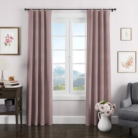 Velvet Velúr Szalagfüggöny 145X240 Rózsaszín