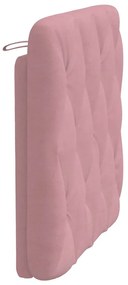 rózsaszín bársony fejtámla párna 90 cm