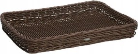 Saleen, Téglalap alakú kosár, 40x30x5cm, barna