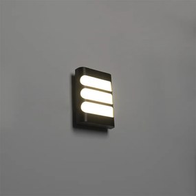 Modern fali lámpa fekete, LED-del IP44 - Gaev