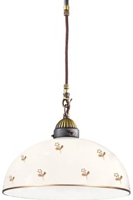 Kolarz 731.30.171- Kábelcsillár NONNA 1xE27/75W/230V Ø 30 cm, virágos, rózsaarany