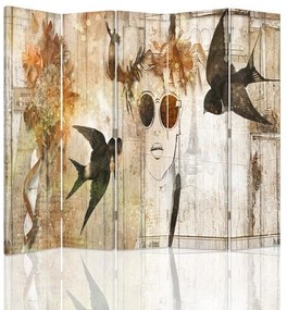 Gario Paraván No és fecskék Méret: 180 x 170 cm, Kivitelezés: Klasszikus paraván