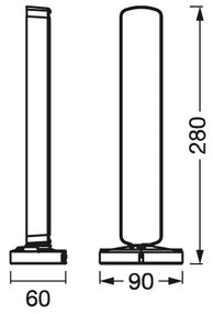 Ledvance - KÉSZLET 2x LED RGBW Dimmelhető asztali lámpa MOOD LIGHT LED/4W/230V + távirányító