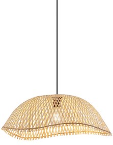 Boho stílusú függőlámpa fekete bambusszal - Lily