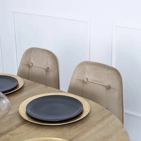 Bézs Bársony Étkezőszék ARIS