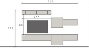 Infinity 2.0 6 db-os szett fehér / Cadiz tölgy