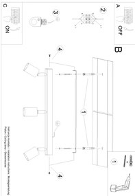 Sollux SL.1293 - Spotlámpa VERDO 3xGU10/10W/230V fekete