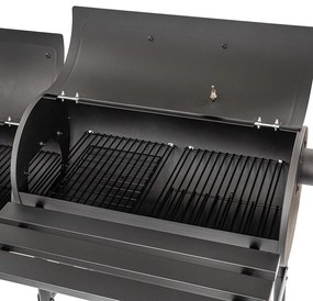 Faszenes kerti grillsütő füstölővel
