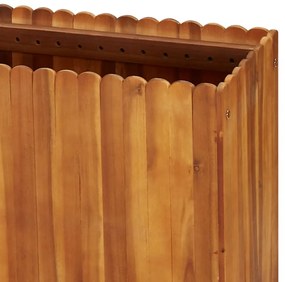 tömör akácfa kerti magaságyás 200 x 30 x 50 cm