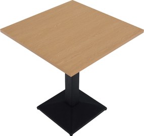Bisztró asztal, tölgy sonoma/fekete, 70x70 cm, RINALDO TYP 1