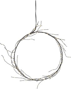 Fekete fénydekoráció karácsonyi mintával ø 24 cm Nike – Star Trading