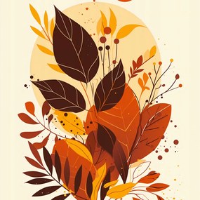 Poszter 90x90cm Az ősz színes arca