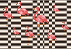 Fotótapéta állatok flamingók fotótapéta 208 x 146
