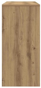 kézműves tölgy színű szerelt fa íróasztal 102,5 x 35 x 75 cm