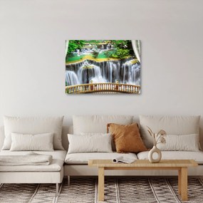 Kép - Varázslatos vízesések megtekintése (70x50 cm)