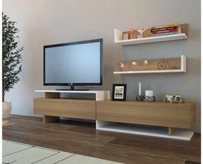 Nappali fal Alcaraz (teak + fehér)  . 1101400