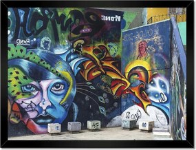 Poszterek keretben 40x30 Graffitti Falfestmény