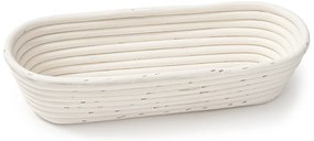 HOME ELEMENTS Ovális kosár szövetbetéttel, 35 x 14cm x 7,5 cm