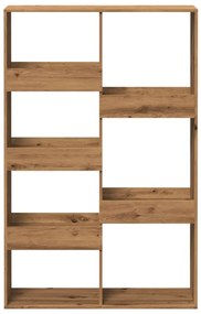 kézműves tölgy színű szerelt fa könyvespolc 100 x 33 x 155,5 cm