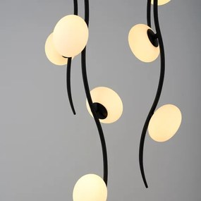 LED felületre szerelhető csillár GELA 18xLED/3W/230V 3000K fekete