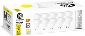 10x Led izzó GU10 7W=55W semleges szín Erős Prémium CCD nem villog