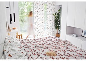 Fehér pamut-szatén függöny 110x250 cm Toadstools – Butter Kings