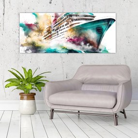 Kép - Akvarell tenger (120x50 cm)