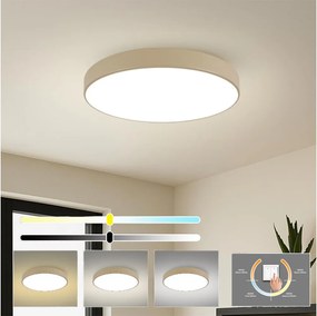Brilagi-LED Mennyezeti lámpatest POOL LED/100W/230V 3000/4500/6000K, Ø 80 cm, bézs