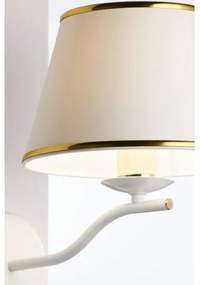 Jupiter 2086 - SAMBA fali lámpa 1xE27/15W/230V fehér/arany