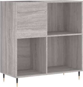 vidaXL szürke sonoma színű szerelt fa hanglemezszekrény 84,5x38x89 cm