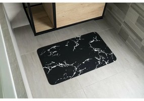 AQUALINE PCD011 fürdőszoba szőnyeg 50 x 80 cm,fekete/márvány