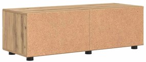 TV szekrény fiókkal kézműves tölgy 100.5 x 39 x 30 cm Faanyag