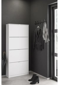 Fehér billenő ajtós cipőtartó Shoes – Tvilum