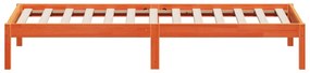 viaszbarna tömör fenyőfa kanapéágy matrac nélkül 80 x 200 cm