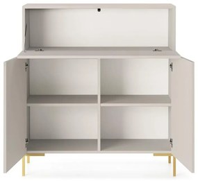 Szekrény Lamellito L2  (szürkés bézs + arany). 1099063