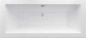 Mexen Cube téglalap alakú kád 190 x 80 cm burkolattal, fehér - 55051908000X