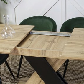 Elegáns Étkezőszék Zöld Bársony Kárpittal. ADELE