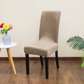 SzékHuzat Étkezőszékre (bársonyos, kapucsínó barna)