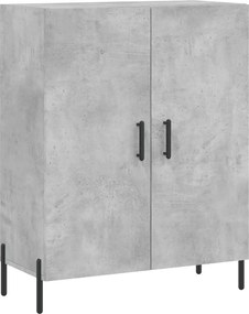 vidaXL betonszürke szerelt fa tálalószekrény 69,5 x 34 x 90 cm