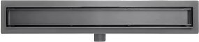 AREZZO design 2in1 800 mm-es rozsdamentes acél folyóka, gunmetal