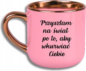 Bögre Rózsaszín Elegáns Nagy Vicces Ajándék Jöttem A Világra